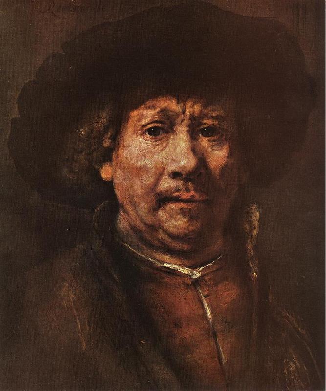 REMBRANDT Harmenszoon van Rijn Little Self-portrait sgr Sweden oil painting art